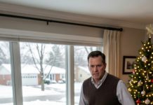 Christmas morning smelled like cinnamon and betrayal. I was halfway to the tree when I heard it—my daughter’s sharp gasp, then a sickening thud. “I forgot the nightlight,” she whispered, trembling. My son-in-law leaned in, cold as ice: “Then learn.” Before I could move, his fist flew. I stared at the red mark blooming on her cheek… and made one call. “It’s time,” I said. By nightfall, his empire was already cracking—yet the worst part was still coming.