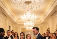 Mum slipped on a janitor’s uniform and pushed her cart down the marble hallway—just to get me a chance at a better life. I watched men in suits sneer. “A cleaner’s kid?” one of them spat. Mum forced a smile. “I’m here to work.” Then a hand grabbed her collar—hard. “Get out, trash!” The slap echoed. I froze, shaking. Mum whispered through blood, “Don’t look away.” And that’s when I recognized the ring on his finger.