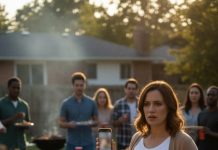 I was seven months pregnant when they decided I was the villain—because I wouldn’t fund my husband’s gambling. At a family gathering, my mother-in-law raised her glass and said, “Some women don’t know how to support a man.” Everyone laughed like it was a joke. I whispered, “I’m supporting our baby.” My husband stayed silent. Then she pulled out her phone, showed a message thread, and said, “Tell them what you did.” And I realized… she’d been setting me up.