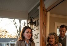 I came home after work and froze—the lock was changed. Before I could knock again, my mother-in-law shouted from inside, “Go live with your parents. This house belongs to your sister-in-law now.” My hands trembled, but I made one call… and everything on the other side of that door went dead silent. They thought they had thrown me out for good. They had no idea whose name was really on the house.