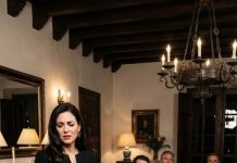 En la cena de Acción de Gracias, mi esposo me abofeteó frente a toda su familia y nadie hizo nada. Yo estaba temblando de vergüenza, hasta que Lilly, mi hija, caminó hacia mí con su tablet y dijo: “Mamá ya no está sola esta vez”. El silencio cayó de golpe. Mi esposo palideció y retrocedió como si su mundo acabara de romperse… pero lo que apareció en la pantalla fue aún peor.