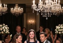 I walked into the engagement party in a borrowed dress, and my own sister snapped, “This wedding is over. I’m not letting a poor girl embarrass our family.” The room froze. My cheeks burned—until the groom suddenly stood, eyes wide, and said loud enough for everyone to hear, “Boss… you’re here.” Gasps rippled through the relatives. My sister stammered, “W-what did you call her?” I smiled—because that wasn’t even the biggest secret.