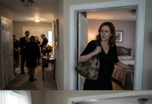 “In the middle of my father’s funeral, my wife grabbed my arm and whispered, ‘Your mom’s wedding jewelry is gone.’ I thought grief was making us paranoid—until we checked the camera. The footage showed one relative slipping into the bedroom, leaving minutes later with a purse that looked strangely full. As my mother stood by the casket wearing borrowed pearls, I realized the person stealing from our family wasn’t a stranger paying respects… it was someone already inside our circle.”
