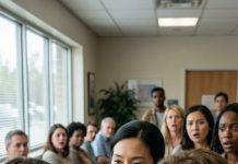 In the crowded hallway, my mother-in-law grabbed my arm and hissed, “You’re choosing the easy way—shameful.” When I said, “I’m following my doctor,” she slapped the table and shouted so everyone could hear, “You don’t get to decide!” I was shaking until my doctor stepped in, calm as ice: “She does. This is her body, her birth, her consent.” The room went silent… and my mother-in-law finally ran out of words.