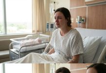 I was still in a hospital gown when my mother-in-law leaned in and ordered, “Call me Mom. Your real mom doesn’t matter here.” Then she smirked and added, “No wonder you turned out so weak—look who raised you.” My throat burned, but before I could speak, the door opened and my mother walked in to pick me up. Linda sneered, waiting for me to stay silent. Instead, I lifted my chin and said, “You don’t get that title.” And the room went still.