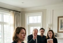 “The morning after my husband’s funeral, his older brother marched in with three men and barked, ‘Take it all—before she hides anything.’ They stripped shelves, boxed dishes, even fought over the old lockbox from his study like it held gold. It did hold something valuable—just not what they expected. When it popped open, the room went dead silent. Inside were signed loan records with every name, every amount, and every unpaid debt my husband had ever covered for them. That’s when the looting turned into panic.”