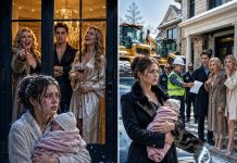 At 2 AM, my mother-in-law locked the deadbolt, leaving me and my 3-day-old baby shivering on the snowy porch while my husband’s mistress drank my wine inside. “Go freeze,” she laughed. They didn’t know the $2.3 billion inheritance from my grandfather had just cleared my account. I didn’t beg. I walked straight to a waiting black Maybach. The next morning, my husband woke up to the sound of heavy bulldozers—and the construction foreman handing him an eviction notice signed by the new owner of the entire neighborhood: me.