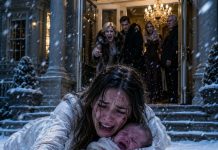 They threw me into the snow with my newborn baby and called me trash. My husband stood behind them, silent, while his mother smiled and said, “This is where you belong.” I was bleeding, freezing, and almost broken—but what they didn’t know was that the woman they abandoned had just inherited their entire future. And when I walked into that boardroom, they finally learned my real name.