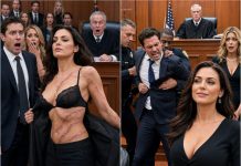 In the divorce courtroom, my husband stood beside his mistress and smirked. “The company, the house, the cars—they’re mine now. You’ll starve in the street.” I said nothing. Slowly, I removed my coat, revealing the long scars carved across my body. The courtroom fell silent. Then I whispered, “This is no longer a divorce trial. It’s the trial for every dark secret you thought would stay buried forever.”