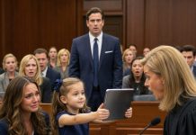 My husband files for divorce, and my 6-year old daughter asks the judge: ‘May I show you something that Mom doesn’t know about, Your Honor?’ The judge nodded. When the video started, the entire courtroom froze in silence.