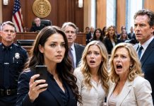 I never told my parents I was a federal judge. To them, I was still the “dropout failure,” while my sister was the golden child. Then she took my car and committed a hit-and-run. My mother grabbed my shoulders, screaming, “You have no future anyway! Say you were driving!” I stayed calm and asked my sister quietly, “Did you cause the accident and flee?” She snapped back, “Yes, I did. Who would believe you? You look like a criminal.” That was enough. I pulled out my phone. “Open the court,” I said. “I have the evidence.”