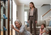 I was gasping on the living room floor when Monica kicked my five-year-old granddaughter away and laughed, “Neither of you will see sunrise.” My inhaler sat locked behind glass, inches from saving me. She thought my trembling hands meant defeat. But as my vision blurred, I slipped a spare inhaler from my pocket, tapped my smartwatch, and whispered, “You should’ve checked who really owned your father’s company.”
