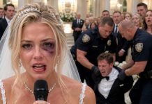 I walked into my own wedding with a black eye hidden under makeup, and the man waiting at the altar smirked like he owned me. Then I heard him whisper, “Let her learn her lesson.” So when the vows began, I took the microphone and said, “My future was never going to include silence.” The video started playing, the room went still, and in one brutal minute, everything shattered—but not just his life.