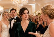 At sister’s wedding, parents demanded I hand over my penthouse keys, right in front of 200 guests. I said no… Mom slapped me so hard my earring flew off. I picked up my earring, walked out, and made a call. In a hour, a man showed up at the reception. When mom saw who it was, she started screaming…