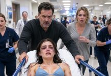 My stepfather beat me every day—not out of anger, but because watching me suffer entertained him. The night he finally knocked me unconscious, he carried my broken body into the hospital and let my mother whisper, “She slipped in the bathtub.” But the doctor took one look at the bruises layered across my skin, locked the examination-room door, and reached for the phone. “This wasn’t an accident,” he said coldly. Then he dialed 911—and uncovered a secret even more horrifying than the abuse.