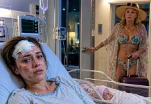After my car accident, Mom refused to take my six-week-old baby, saying, “Your sister never has these emergencies.” She went on a Caribbean cruise. From my hospital bed, I hired care and stopped the $4,500-a-month support I had paid for nine years—$486,000. Hours later, Grandpa walked in and said…