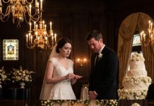My sister stole my fiancé, wore my engagement ring, and smiled at me from the altar like I was the joke. “You should be happy for us,” she whispered before the ceremony. I didn’t cry. I didn’t beg. I just waited until she said, “I do.” Then I stood up with the evidence in my hand… and her perfect wedding started collapsing before the cake was even cut.