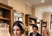 I stood in my wedding dress boutique, staring at my fiancé as he held my hand like he was asking for something small. “Megan needs the venue more than we do,” Daniel said. “Just give her our wedding date.” My chest went cold. His best female friend smiled behind him, already wearing white. They expected me to scream. Instead, I slipped off my ring and whispered, “Then marry her.” And when I walked away, Daniel finally saw the secret I’d been hiding.