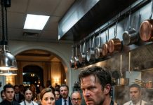 I was only hired to wash dishes at my ex-wife’s failing restaurant, but she laughed in front of everyone. “A man like you belongs in the back, not near my guests.” I lowered my head, hiding the burn scar on my hand—the same hand that once won three national chef titles. That night, her biggest investor demanded one perfect dish… and I finally picked up the knife.