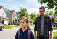 I was only nine when my stepdad whispered, “That man next door is dangerous. I’ll protect you.” But the security camera he installed wasn’t watching the neighbor—it was watching me. The night I finally escaped and knocked on that “monster’s” door, I discovered a truth so horrifying it shattered everything I thought I knew… and I had no idea which nightmare I had just walked into.