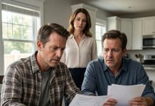 My twin brother showed up at my door crying. “She’s been controlling my entire life for thirty years,” he said. At first, I thought he was overreacting—until I saw the documents. Bank accounts I didn’t recognize, signatures that weren’t his, and patterns that didn’t make sense. Then I realized something terrifying… the woman he married wasn’t just his wife. She had been building a system long before I ever noticed.