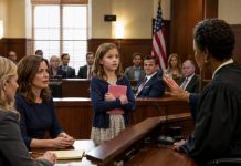 I thought the worst part of my divorce was hearing my husband call me an unfit mother. Then my nine-year-old daughter stood up. “Your Honor, may I show you something Mom doesn’t know about?” The judge nodded. When the courtroom screen lit up, my husband lunged from his chair and shouted, “Turn it off!” I watched the first few seconds—and realized my daughter had recorded the secret that could destroy him… and change everything I believed about our marriage.
