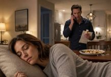 For weeks, every dinner left me dizzy, but last night I slipped his food into a napkin and collapsed on the couch. Minutes later, my husband whispered into his phone, “She didn’t eat enough. Tomorrow, double the dose—and make sure the insurance papers are ready.” My blood turned cold. Then he knelt beside me, pressed two fingers to my neck, and murmured, “Still breathing.” I knew I’d only get one chance to survive…