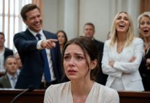 I walked out of that divorce court with nothing but an empty ring finger and every camera waiting to catch me broken. My ex-husband smiled beside his mistress and whispered, “She’s finished.” I said nothing. I didn’t even look back. Then a black billionaire’s limo stopped in front of me, and when the door opened, his smile vanished—because he finally realized I hadn’t lost everything.