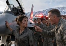 They called me “the grease girl,” like my hands were only good for tightening bolts, not gripping a flight stick. Then the sirens screamed, enemy fighters crossed into American airspace, and every pilot was gone. A commander shouted, “Navarro, step away from that jet!” I looked him dead in the eye and said, “Sir, I’m the only one who can fly it.” What happened next didn’t just save the base—it exposed the lie they buried for four years.