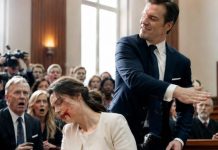 “I couldn’t even lift my head from the wheelchair when Richard stormed across the courtroom. Then his hand crashed into my face. Blood filled my mouth as he sneered, ‘A crippled gold digger like you won’t get a single cent, Eleanor.’ The room fell silent. But while he celebrated my humiliation, my thumb pressed a hidden transmitter beneath my collar. What Richard didn’t know was that every shareholder in his billion-dollar empire was watching live—and his downfall had just begun.”
