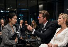 At 11:57 p.m., the man who had destroyed my career was standing outside my apartment, drunk, bleeding, and terrified. Adrian Vale—the billionaire CEO who fired me in front of a laughing boardroom—gripped my doorframe and whispered, “Maya… I need you.” I should have slammed the door in his face. Instead, I smiled, because he had no idea I had already started the war.