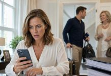 My husband’s text arrived as I was reviewing the $700,000 I had poured into his company. “You’re not coming to Europe,” he wrote. “Mom wants a family-only vacation.” I stared at the screen, then smiled. “Perfect,” I whispered. By sunset, I had sold my stake, frozen every account I controlled, and leased our house to strangers. When they returned, my mother-in-law screamed from the driveway—but the new owner handed my husband one final envelope…