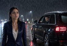 I stood in the rain, soaked, shivering, and silent as my husband rolled down the window and smirked. “Walk home,” he said. “Maybe then you’ll learn your place.” I didn’t cry. I only watched his taillights disappear. Five minutes later, a black truck pulled beside me. My bodyguard stepped out, phone in hand. “Ma’am,” he said, “we recorded everything.” And by morning, my husband would wish he had never left me there.