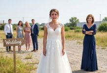 My mom cancelled every wedding vendor the week before — flowers, catering, venue. She told my fiancé: “My daughter is damaged goods, and you’re making the biggest mistake of your life.” On our wedding day, 200 guests arrived to an empty lot. But my maid of honor had been planning something for 6 months. What happened next left my mom speechless.