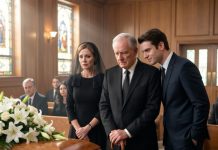 “AT MY SON’S FUNERAL, HIS WIFE’S LOVER LEANED OVER AND WHISPERED: ‘DON’T WORRY OLD MAN, I’LL SPEND HIS MILLIONS BETTER THAN HE DID.’ SUDDENLY, MY SON CHUCKLED IN THE COFFIN. BECAUSE THAT MAN IS…”