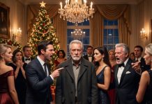 My daughter watched silently while her husband destroyed me in front of two hundred wealthy guests. “You’re nothing,” he said. His father laughed. “A man like you should know his place.” I did know my place—at the head of the trust that funded their empire. So I left, made one call, and waited. When the boardroom doors opened three days later, their faces turned white.