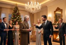 My daughter’s husband humiliated me beneath a twelve-foot Christmas tree, smiling like he had won. “Get out,” he said. “Nobody needs you here.” I looked at the chandelier, the marble floor, the guests drinking my champagne without knowing my name was behind it all. Then I answered, “You’re right. I’m leaving.” Seventy-two hours later, he stood outside that same mansion with a suitcase in his hand.