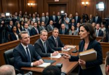 “I don’t care how powerful your company is,” I said, staring across the courtroom as the billionaire CEO smirked. “The law isn’t for sale.” The room fell silent when I revealed the hidden files—proof that an entire corporation had spent years stealing from innocent families. “Impossible!” one executive shouted. Minutes later, handcuffs clicked, and the empire they thought was untouchable began to collapse. They offered me millions to stay quiet. I refused. But as the last criminal was led away, a mysterious envelope appeared on my desk… and what was inside would change everything.