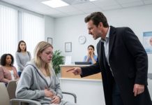 “CHOOSE HOW YOU PAY OR GET OUT!” MY STEPBROTHER YELLED AS I SAT IN THE GYNECOLOGIST’S OFFICE STITCHES STILL FRESH. I SAID NO… HE SLAPPED ME SO HARD, I HIT THE FLOOR… PAIN IN MY RIBS. HE SNEERED: “YOU THINK YOU’RE TOO GOOD FOR IT?” POLICE ARRIVED IN HORROR.