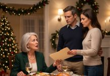 At Christmas dinner, my son and daughter-in-law gave me one month to leave: “We sold the house. You’re out!” They left me alone. Six months later, my son texted: “Why are you still there?” I laughed. They had absolutely no idea… that I was the one who bought the house.