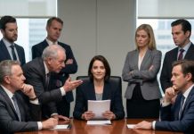 My father-in-law looked me straight in the eye during a board meeting and said, “Harper, this discussion is for people who actually understand business.” The room laughed, and I sat there quietly—until I found a single contract that changed everything. Forty-eight hours later, the same executives who mocked me were staring in horror as I revealed the truth. Then I asked one question that made the entire room go silent: “Who approved this acquisition agreement?” What happened next nearly destroyed a family empire.