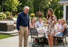 My daughter-in-law knocked my birthday cake off the table and said, “Oops.” Everyone laughed nervously. No one helped me. So I picked up her $2,500 designer bag, walked straight to the fire pit, and dropped it in. As it burned, I said, “Oops.” My son stared at me like he had just realized he never really knew his own father.