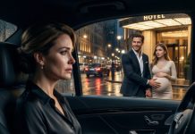 At dinner, Lucas slid the papers toward me and smiled. “Just sign, Claire. Don’t embarrass me.” His mother laughed. The investors watched. Everyone thought I was the helpless wife about to hand over ten million dollars. I picked up the pen, looked into my husband’s arrogant eyes, and dropped it into my water glass. Then the doors opened—and Lucas finally understood who he had betrayed…