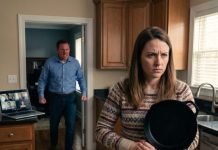 My husband spent months smashing things whenever he got angry, and everyone kept telling me to ignore it. Then one day, during an important video call with his boss, he came storming into the kitchen screaming over a dropped pan. So I grabbed every pan we owned and started dropping them one by one. His face turned bright red as he marched toward me and growled, “Have you completely lost your mind?” I tightened my grip on a cast-iron skillet and said, “No, Garrett. I’m finally acting exactly like you.” What happened next changed our marriage forever.