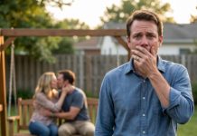 Five years after my wife abandoned me and our two daughters for another man, she suddenly showed up at my front door holding a little boy’s hand. Through tears, she looked me straight in the eye and said, “I made a mistake, Grant… I’m ready to be a family again.” I laughed in disbelief before answering, “You stopped being my family the day you chose him over your own children.” Then I slammed the door in her face. What I didn’t know was that the real betrayal hadn’t come from my ex-wife—it was waiting inside my own family.