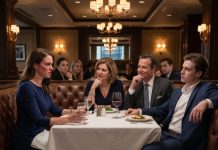 I thought I was walking into an awkward blind date, but instead I found myself sitting across from a wealthy banking family determined to humiliate my mother and me. When Grant’s father smirked and said, “People like you don’t belong in families like ours,” I stayed silent. Then his mother laughed and added, “Go ahead and close your account. It won’t matter.” What they didn’t know was that one phone call would turn their entire world upside down—and by the time they realized who they had insulted, it was already too late.