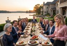 I came to the BBQ because my daughter said she needed me. I stayed silent while her husband’s family mocked my old car, my small house, and my “simple” life. Then they ate $30,000 of luxury food and handed me the bill like a joke. But when headlights appeared at the gate, I whispered, “You invited the wrong mother tonight.”