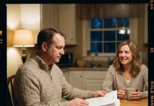 For seven months, I watched my wife lie to my face while secretly sleeping with another man. I never confronted her. I never screamed. I simply waited. Then one night, I sat across from her at our kitchen table, smiled, and said, “I know about the affair… and I want a divorce.” What happened next shocked everyone. She collapsed, sobbing, and begged, “Please don’t leave me!” But by then, she had no idea how much damage she’d already done—and the truth that followed changed everything.