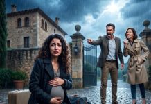 “¡Fuera de mi casa ahora mismo!”, gritó mi esposo mientras su hermana me golpeaba sin piedad. Caí al suelo, protegiendo mi vientre en secreto. “No tienes nada aquí, eres una inútil”, se burló ella antes de arrojar mis cosas a la calle. Ninguno de los dos sabía la verdad. Mientras la lluvia empapaba mi rostro, susurré: “Cuando descubran quién es el padre de mi hijo, será demasiado tarde para pedir perdón…”. Pero lo que ocurrió después superó todo lo imaginable.