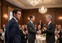 My father raised a glass and pointed at my younger brother. “Weston Hale is the future of this company,” he announced as the room erupted in applause. After twelve years of building the business, I was being erased in front of everyone. I smiled, stood up, and slid a red envelope across the table. Minutes later, my brother’s face turned white. “What do you mean I only inherited the debt?” he whispered. The room fell silent, and that’s when my family finally learned who had really been running the company all along…